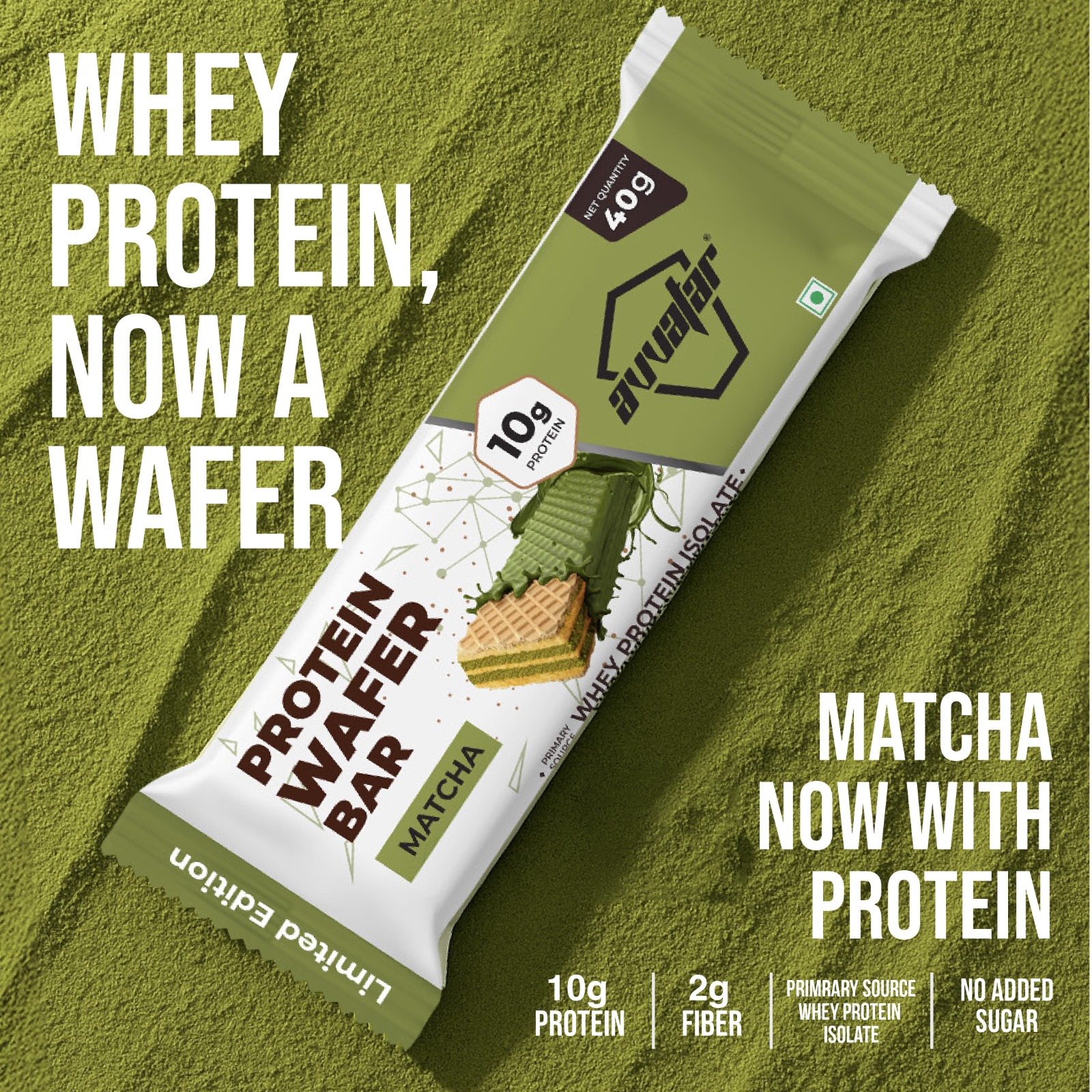 Avvatar Reinforces Category Leadership with Limited-Edition Matcha Protein Wafer Bar